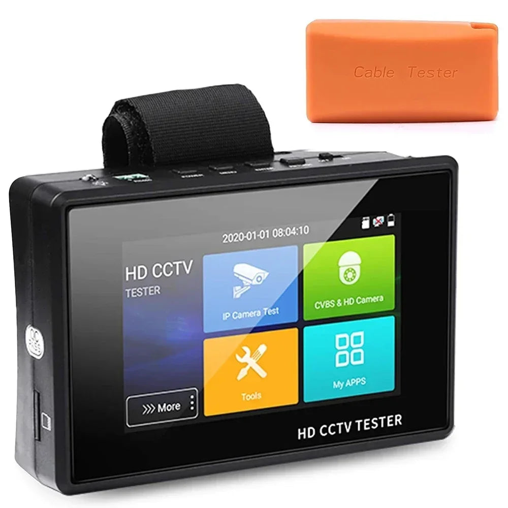4 Inch Wrist CCTV Tools H.265 AHD CVI TVI CVBS CCTV Monitor for Analog IP Camera Tester POE Testers CFTV 4K CCTV IP Tester