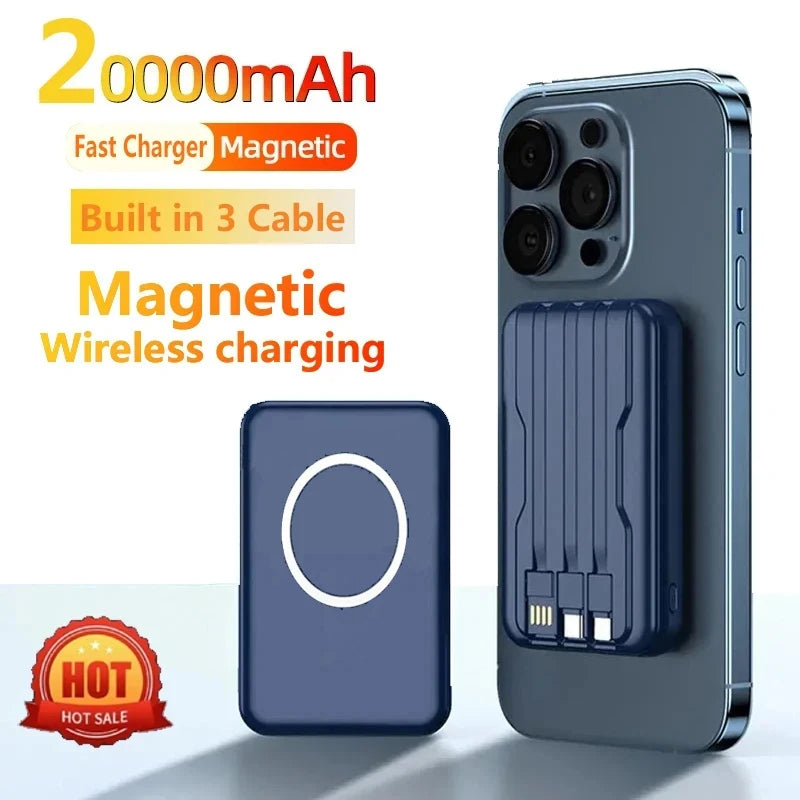 Magnetic Wireless Power Bank 10000mAh PD Fast Charger - Tidesmit Tidesmit