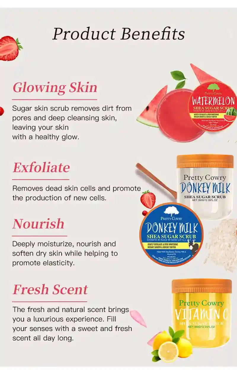 Shea Butter Body Scrub: Exfoliating & Moisturizing Treatment Scrubs Treatments Tidesmit