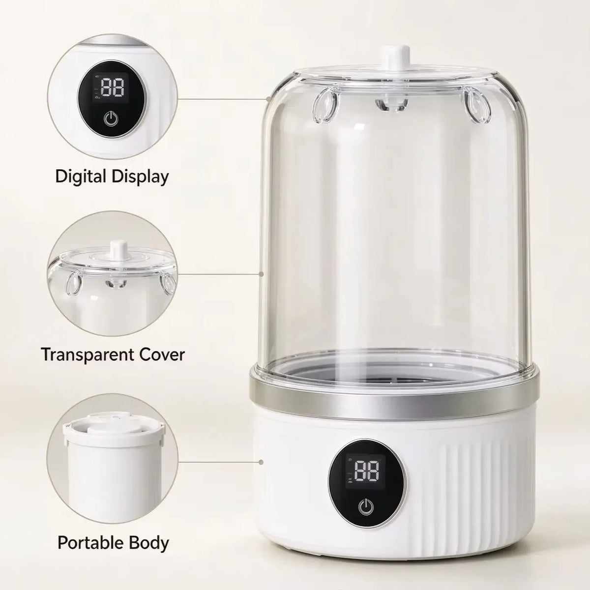 Smart Mini Washing Cup USB Portable Washer Machine