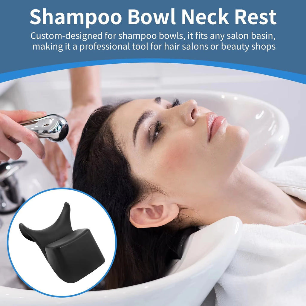 Silicone Hair Washing Neck Rest Cushion - Ergonomic Salon Support Pad Massage Chairs Tidesmit