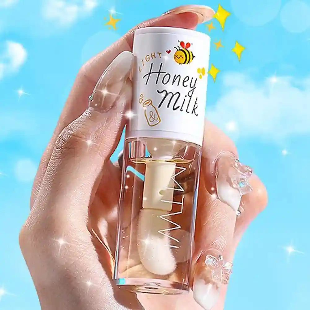 Honey Peach Lip Oil - Moisturizing Lip Serum for Daily Hydration Lip Care Tidesmit