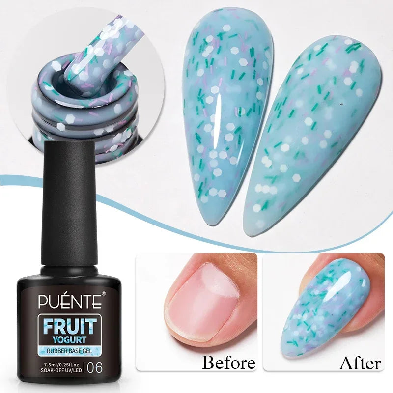 3D Sculpture Gel Nail Polish 15ml - Professional Soak Off Formula Permanent Makeup Machines Fruit Yogurt 06 Tidesmit