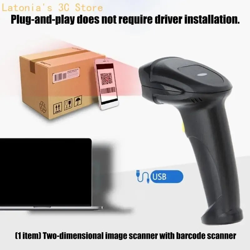 Barcode Scanner Barcode Reader Corded Barcode Reader Support For Local Warehouse Products Scannning Accessories X3UB