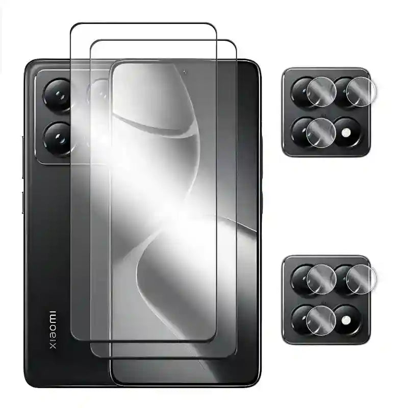 Xiaomi 14T Pro Screen Protector Tempered Glass & Lens Film Kit AE 2 Glass and 2 Lens Tidesmit