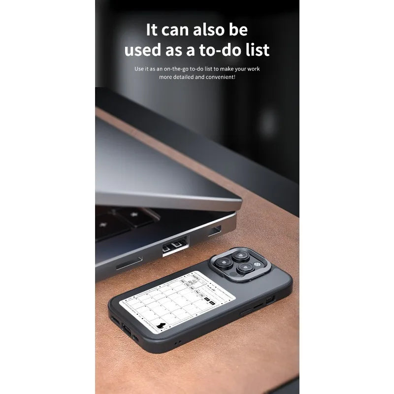 NFC E-Ink Phone Case for iPhone 16 Pro Max - Durable Shock-Absorbing Cover Tidesmit