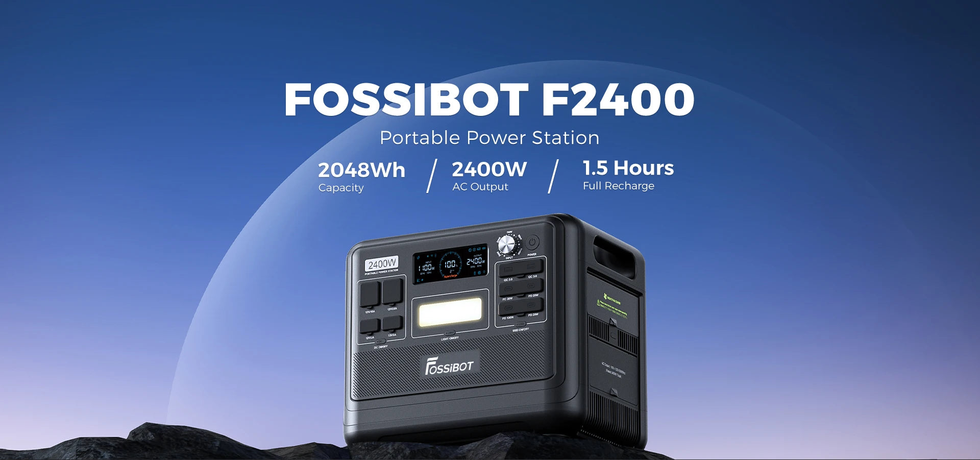 【BestSelling】 F2400 Portable Power Generator 2400W Solar with App Control 230V EU for Outdoor Fishing Camping Portable P