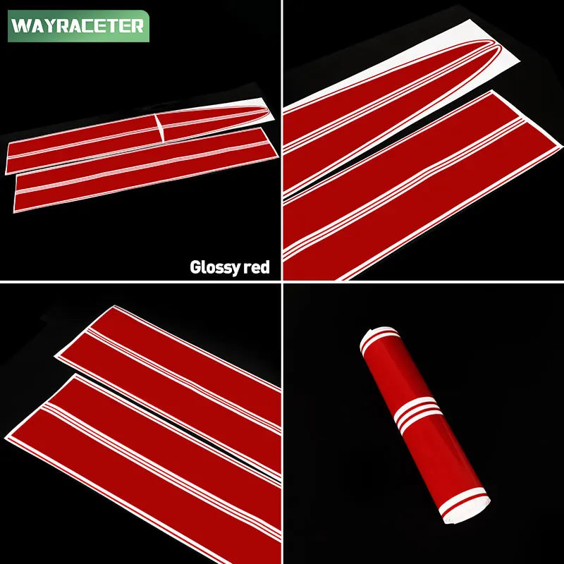 Bonnet Stripes Hood Engine Cover Roof Trunk Tail Body Graphcis Vinyl Decal For Fiat 500 Abarth 595 695 500c 500e Accessories