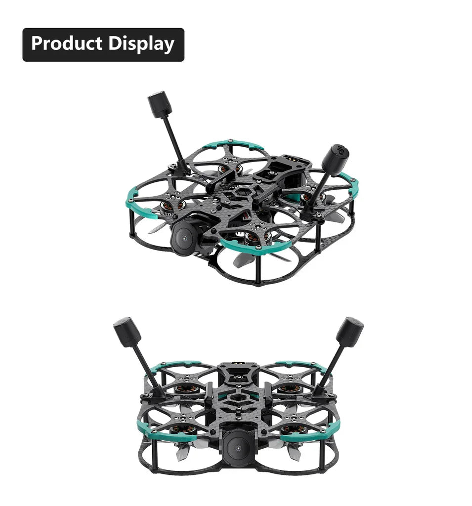 Cinewhoop Drone 2 Inch HD O4 Pro 4S 45A AIO - Compact Aerial Imaging Tidesmit