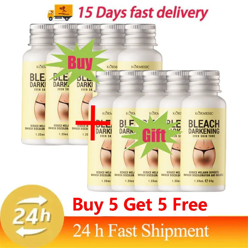 Body Whitening Cream Private Parts Underarm Dark Skin Bleaching Serum Niacinamide Whitening Lighten Dark Spots Snow Bleach Cream