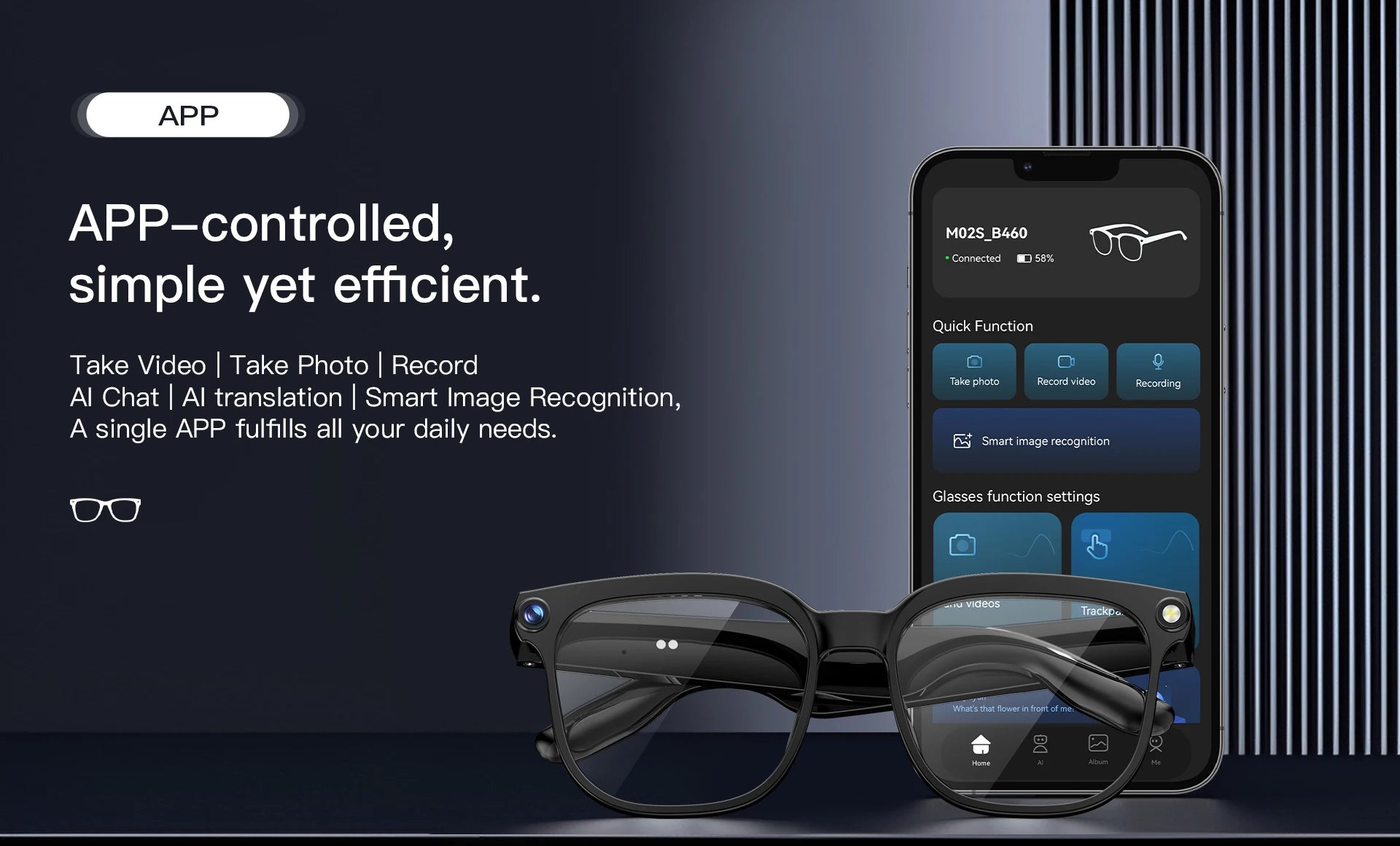 2026 4K 8MP Smart Glasses Men HD Camera 150+Language Translation ChatGPT WIFI Video Recording Bluetooth CallAudio Glasses Women