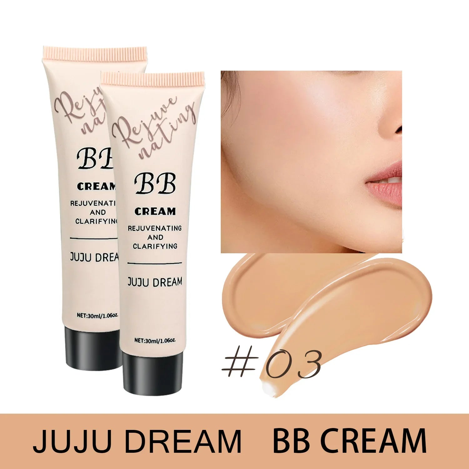 Tidesmit BB cream and liquid foundation for dry skin providing moisturizing concealer oil control and waterproof wear