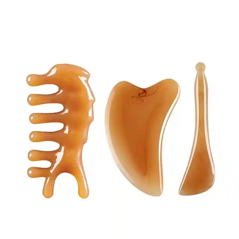 Gua Sha Facial Tool - Resin Ergonomic Face Massager for Muscle Relief Eye Massage Instrument Tidesmit