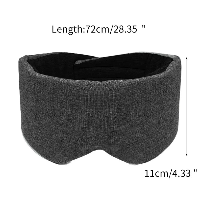 Cotton Sleep Eye Mask,100% Blocking Light Sleeping Mask for Side Sleeper,Soft Zero Pressure Cooling Blackout Eye Masks for Sleep