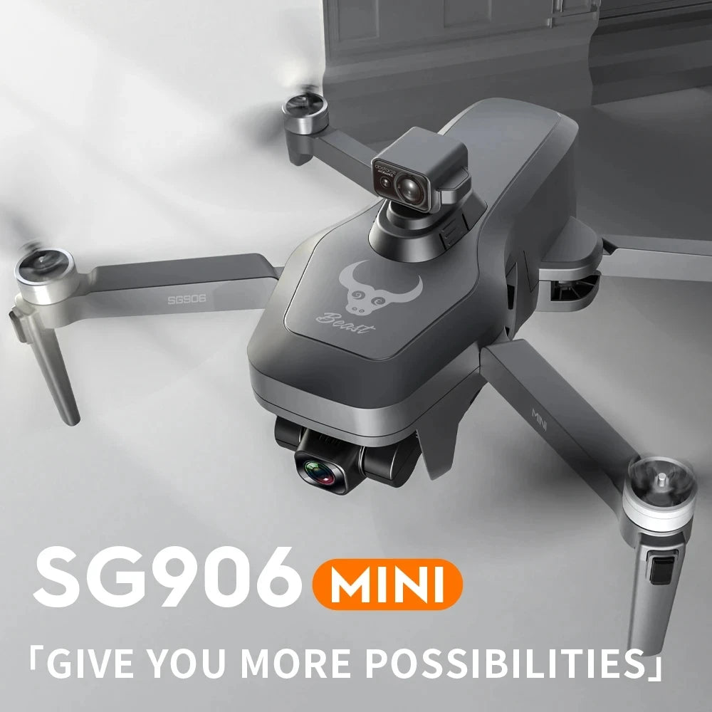 4K GPS Drone with Obstacle Avoidance | Foldable 3-Axis Stabilized Quadcopter Tidesmit