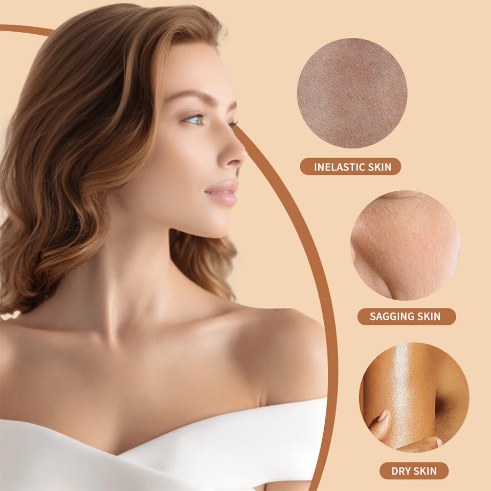 Turmeric Cocoa Glow Body Gel Oil Moisturizing & Smoothing Body Skin Vitamin C Vitamin B3 Body Oil for Dry Skin Care Treatment