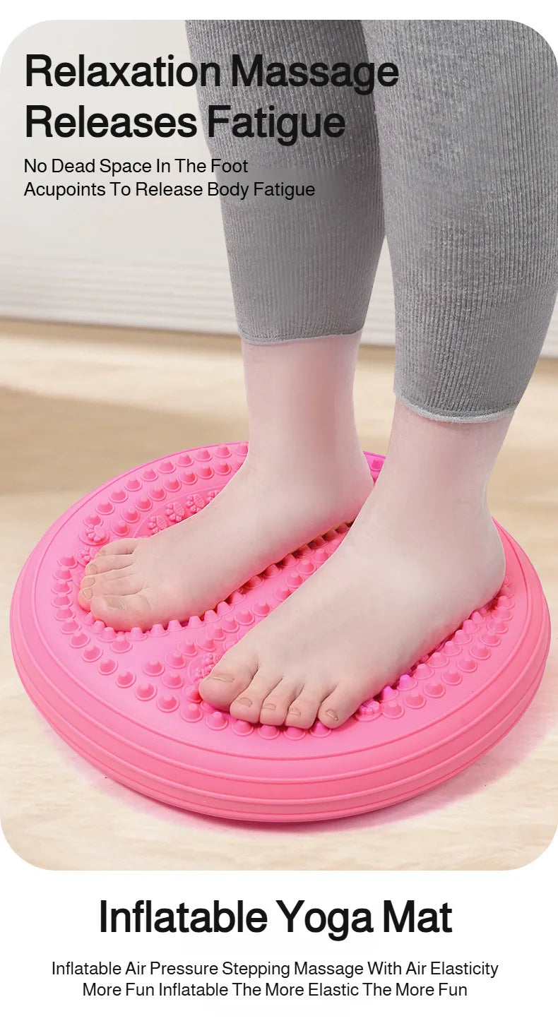 Inflatable Balance Trainer | Massage Stepper for Core Stability Massage Cushion Tidesmit