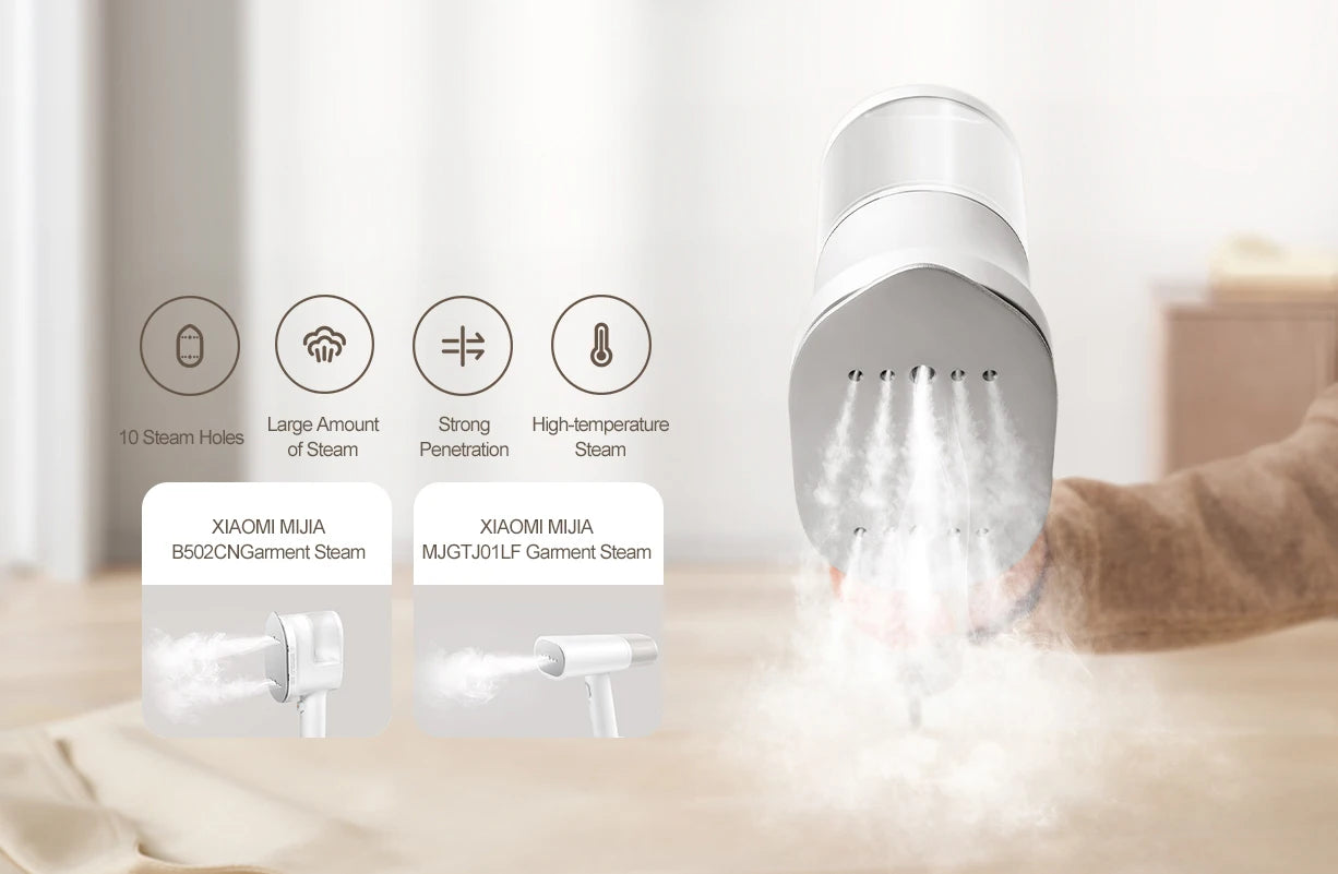 Tidesmit MIJIA handheld garment steamer for clothes ironing and mite removal in a sleek home appliance design