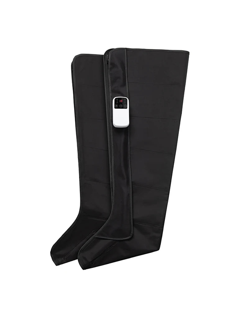 Air Compression Massage Boots for Leg Circulation - Black EU Plug Relaxation Treatment Tidesmit