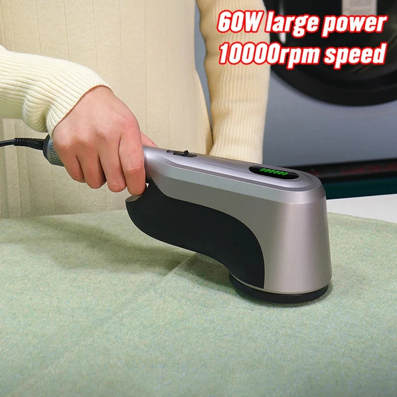 Tidesmit 60W professional electric lint remover for clothes, showing side profile and spool machine design.