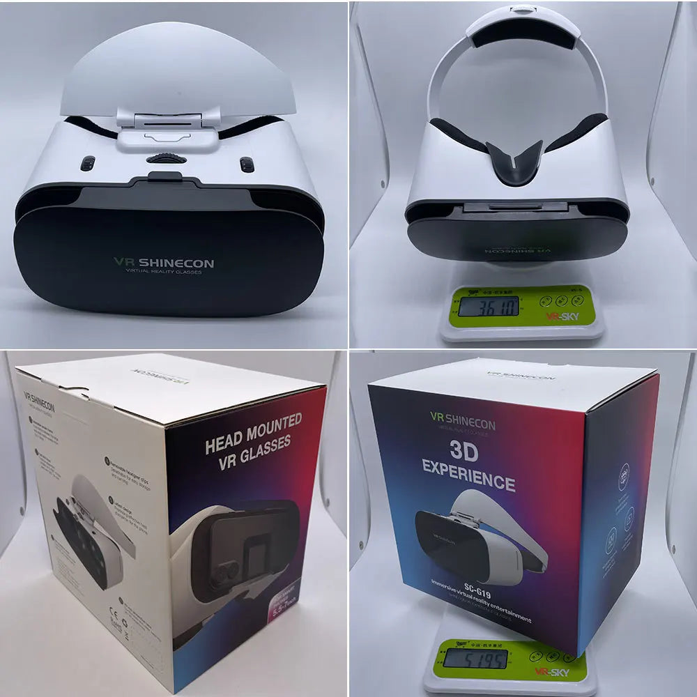 VR Headset for Smartphone 3D Experience - Adjustable G19 Model Tidesmit