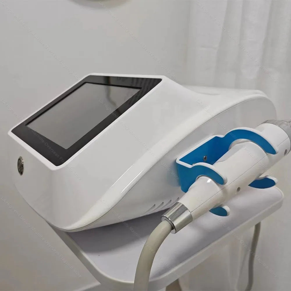Portable Morpheus8 RF microneedle machine with touchscreen for face lifting, wrinkle removal, and skin tightening.