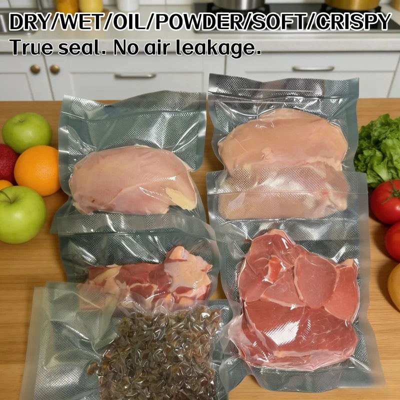 Electric Vacuum Sealer Machine Kitchen Dry/Wet Food Vacuum Sealer Home Fresh Food Storage And Built-in Cutter Ealing Machine