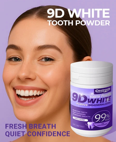 Tidesmit 9.9% purple hydroxyapatite teeth whitening powder for deep cleaning and fresh breath dental care