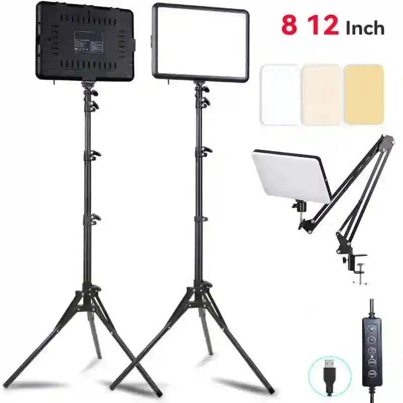 LED Ring Light with Adjustable Tripod Stand for Content Creation Tidesmit