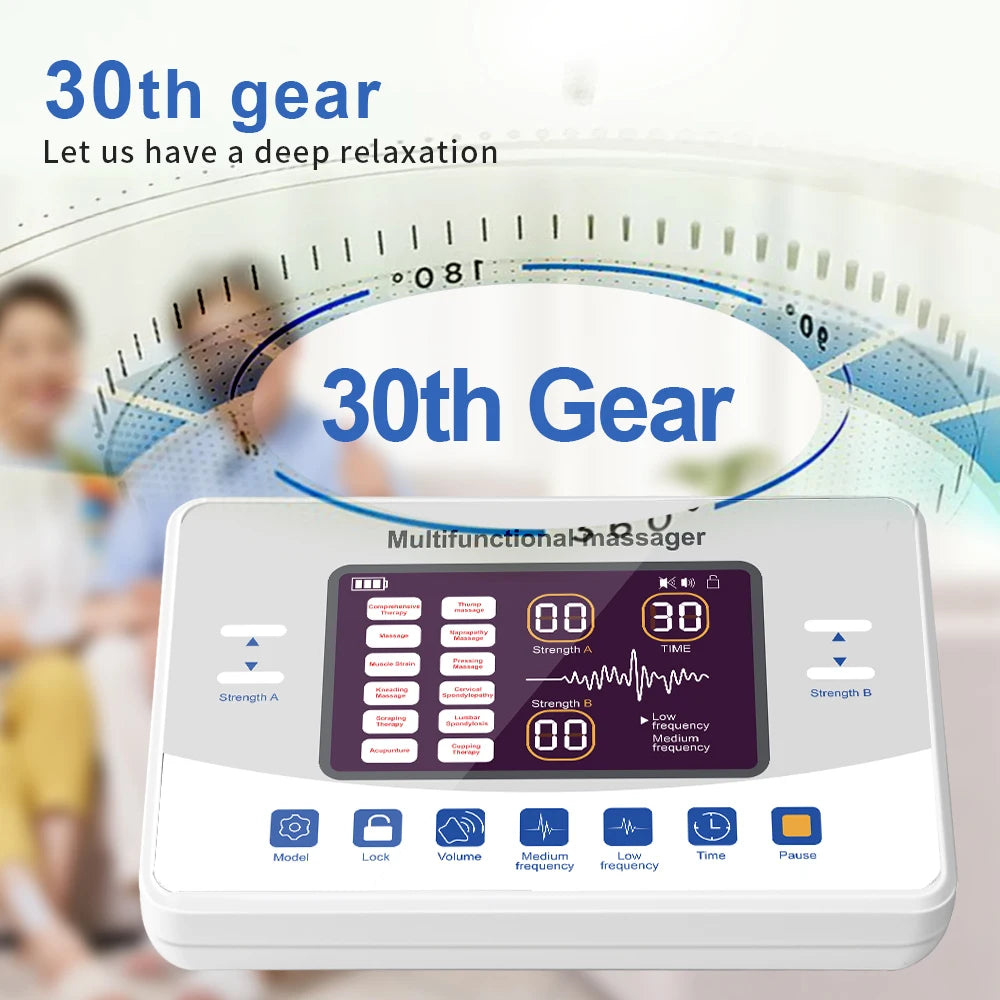 Electric Muscle Stimulator & TENS Pulse Massager - Tidesmit Body Shaping Massage Equipment Tidesmit