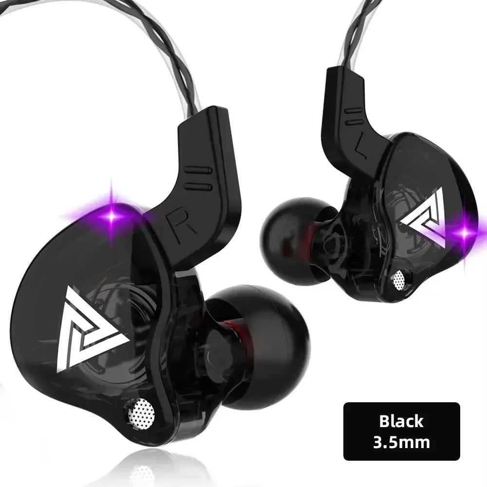 6 Dynamic Driver Wired In-Ear Headphones with Mic by Tidesmit black 3.5mm China Mainland Tidesmit