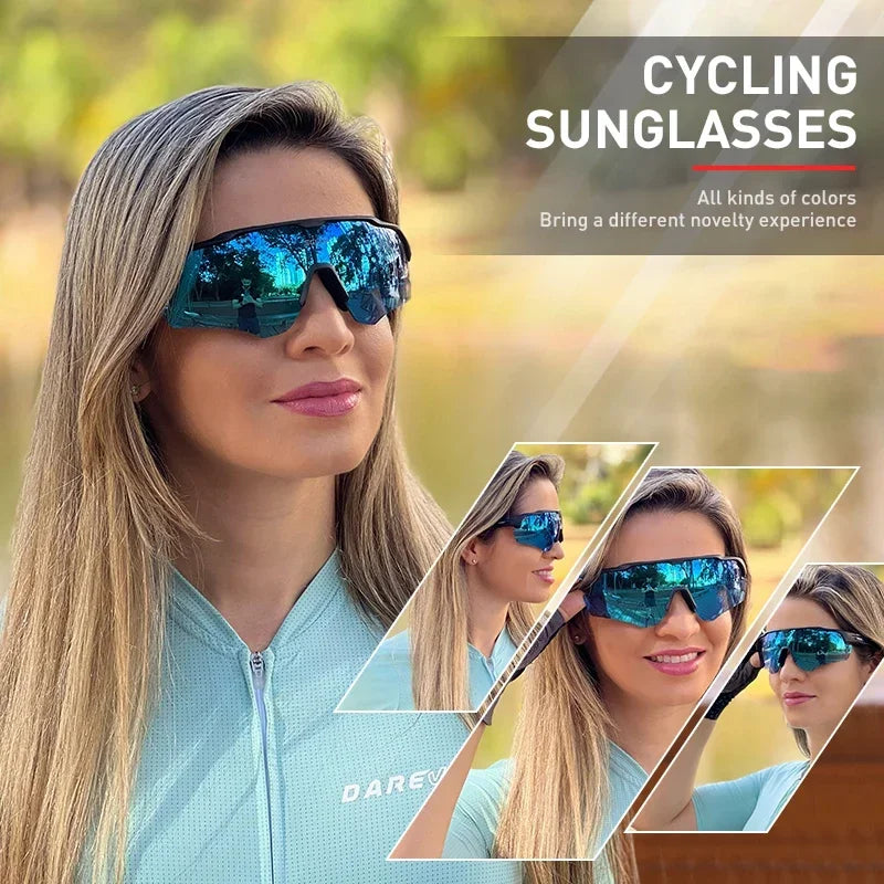 2024 SCVCN Cycling Sunglasses Fashion Polarized MTB Glasses Bicycle UV400 Cycle Eyewear Photochromic Bike Goggles for Men Women