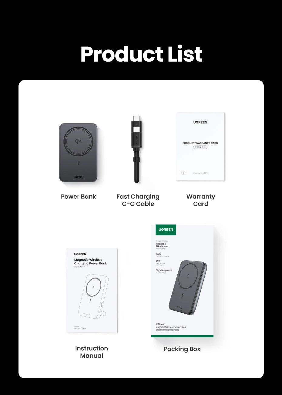 Magnetic Power Bank 10000mAh Qi2 30W Fast Charger for iPhone Tidesmit