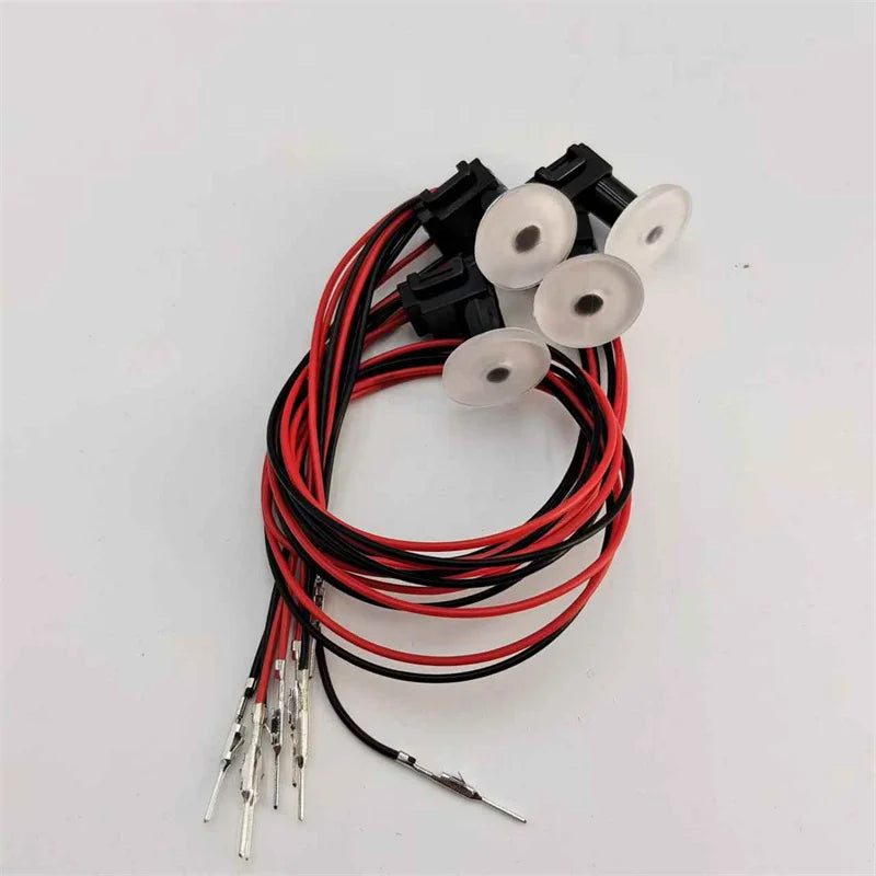 LED Ring Light Interior Door Handle Kit - 4Pcs Circular B Model Tidesmit
