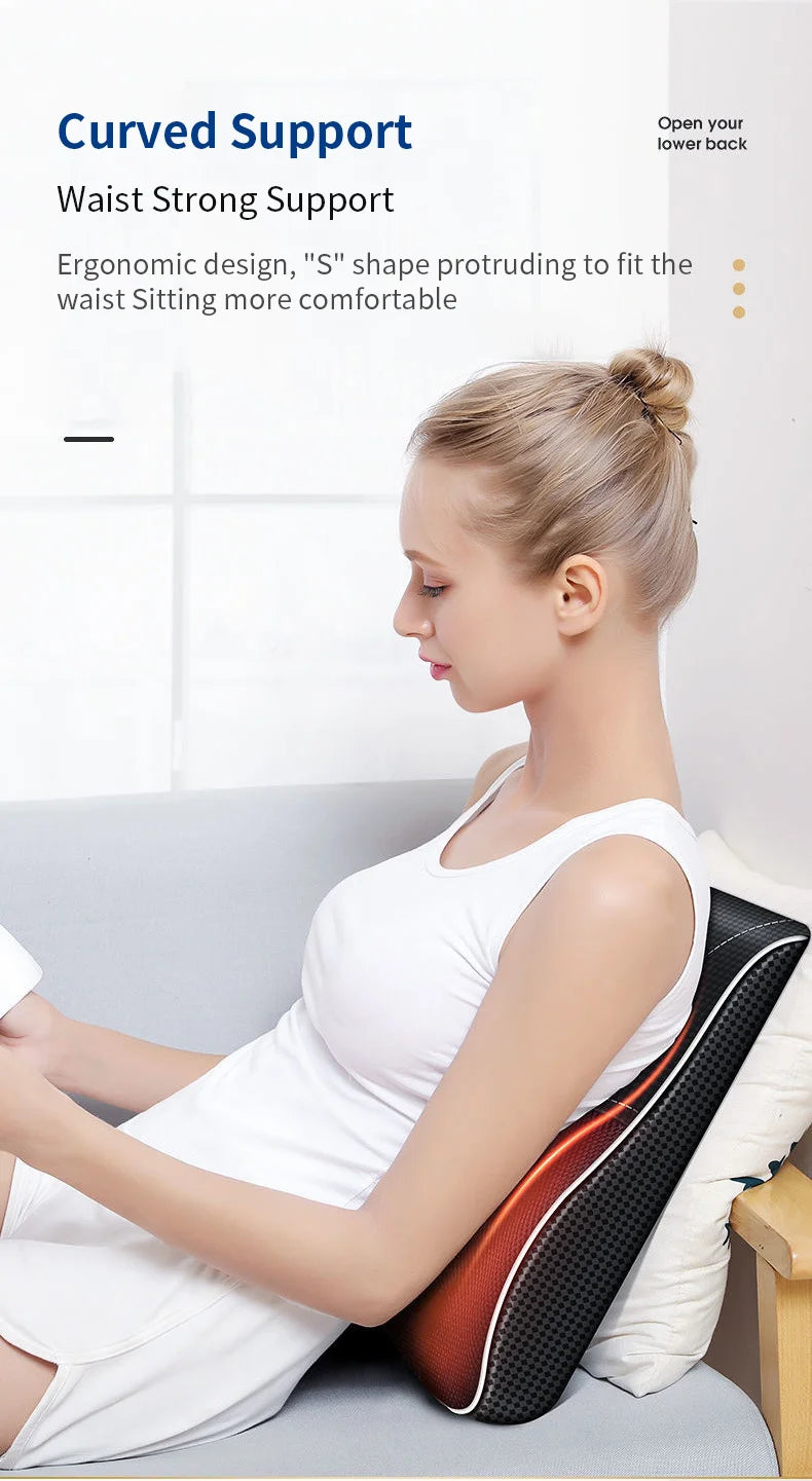 Electric Neck Massager with Heat Therapy & Vibration | Tidesmit Relaxation Treatment Tidesmit