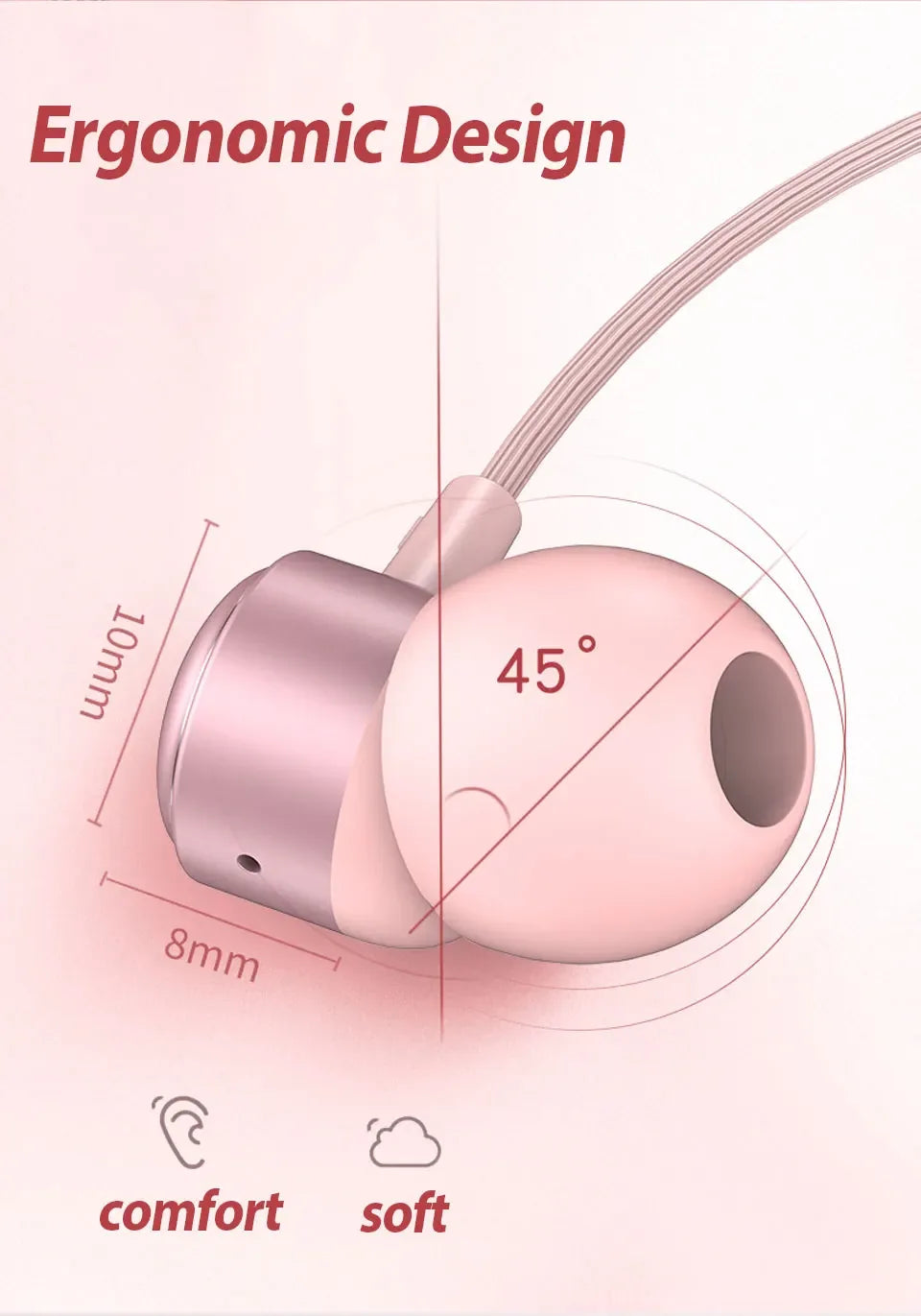 USB-C HiFi Wired Earbuds with Mic - Tidesmit Universal Audio Tidesmit
