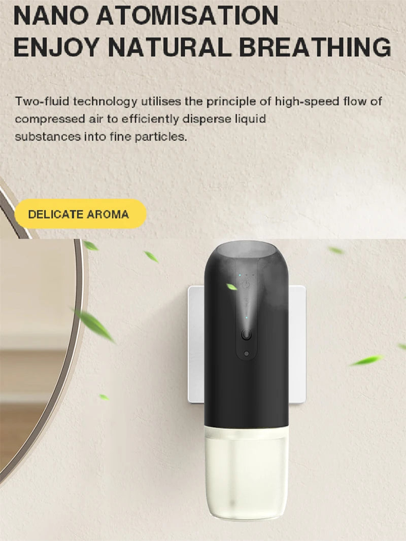 NAMSTE Wall Plug Aroma Diffuser Smart Bluetooth Control Fragrance Diffuser for Home Smell Air Freshener Automatic Spray Diffuser