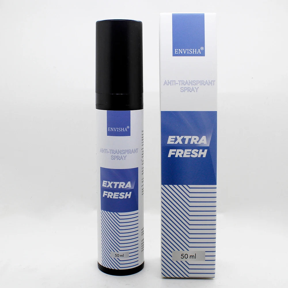 Tidesmit ENVISHA antiperspirant spray for underarm odor removal, lasting fragrance, and dry skin care.