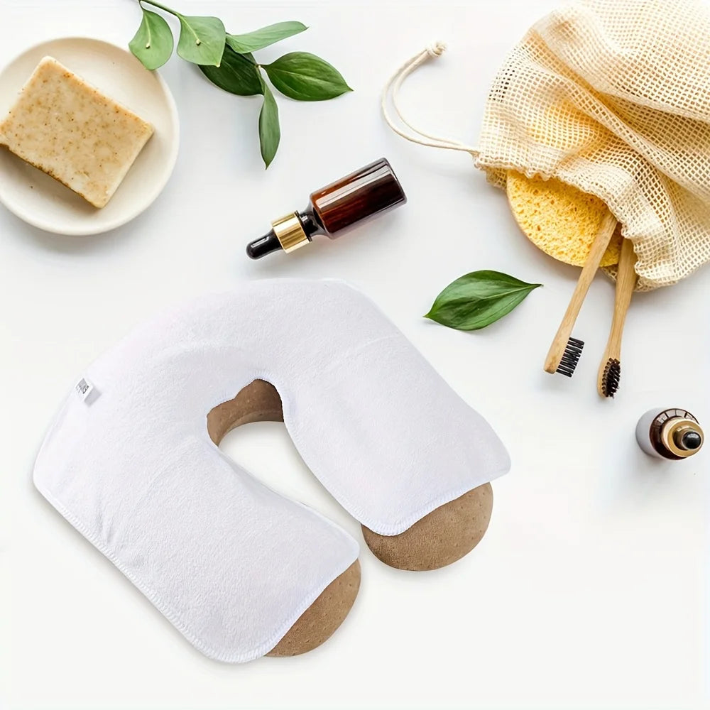 Microfiber Face Cradle Covers - 6pc Washable Soft SPA Head Pads Relaxation Treatment Tidesmit