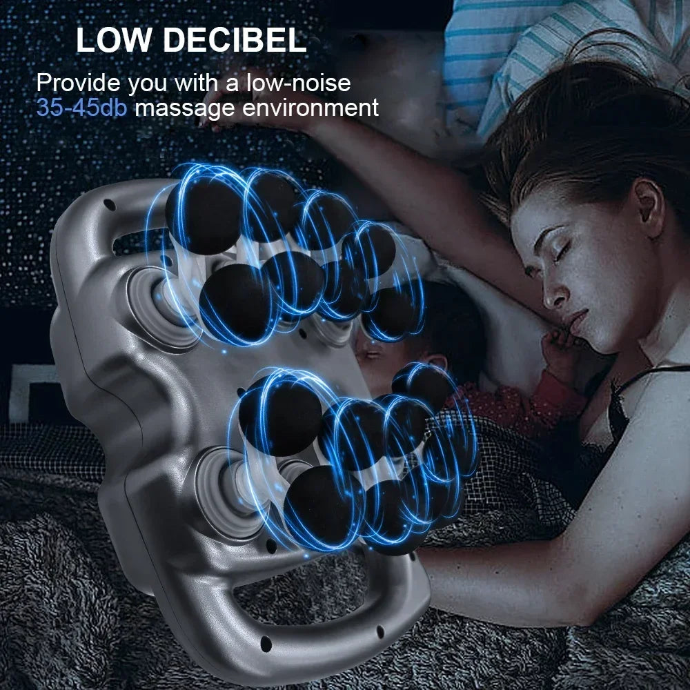 Tidesmit Fascia Gun - Deep Tissue Muscle Massager with 16 Massage Heads Fascia Gun Tidesmit