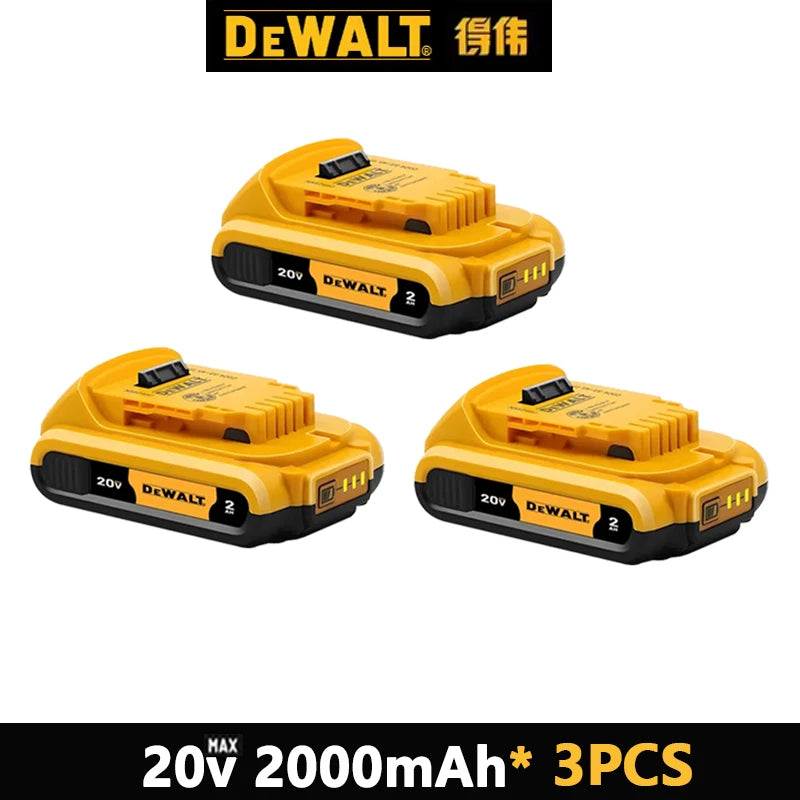 100% Original 20V 6.0Ah MAX Battery Power Tool Replacement For DeWalt DCB184 DCB181 DCB182 DCB200 20V 5A 6A 18Volt 20v Battery