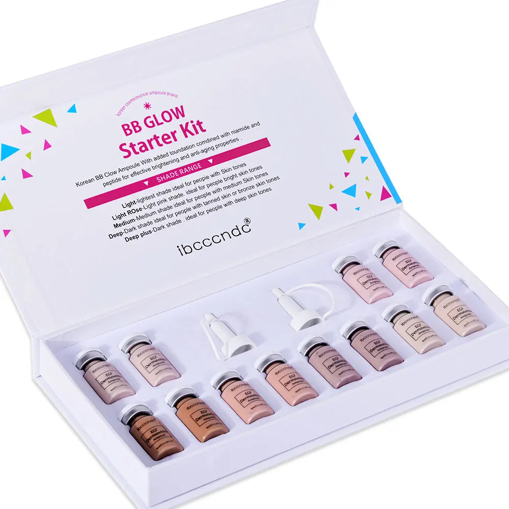 Tidesmit Korea BB Cream Glow starter kit texture close-up featuring niacinamide and peptide face makeup serum essence