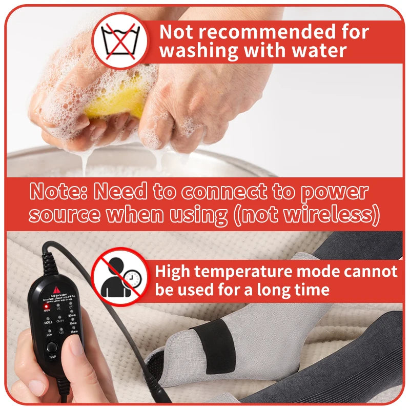 Red Light Heated Ankle Wrap for Targeted Pain Relief and Recovery Relaxation Treatment Tidesmit
