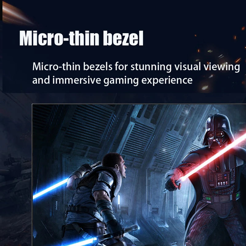 FYHXele 24" Curved FHD 1ms VA Gaming Monitor 180Hz (HDMI165Hz/DP180Hz) Speaker VESA
