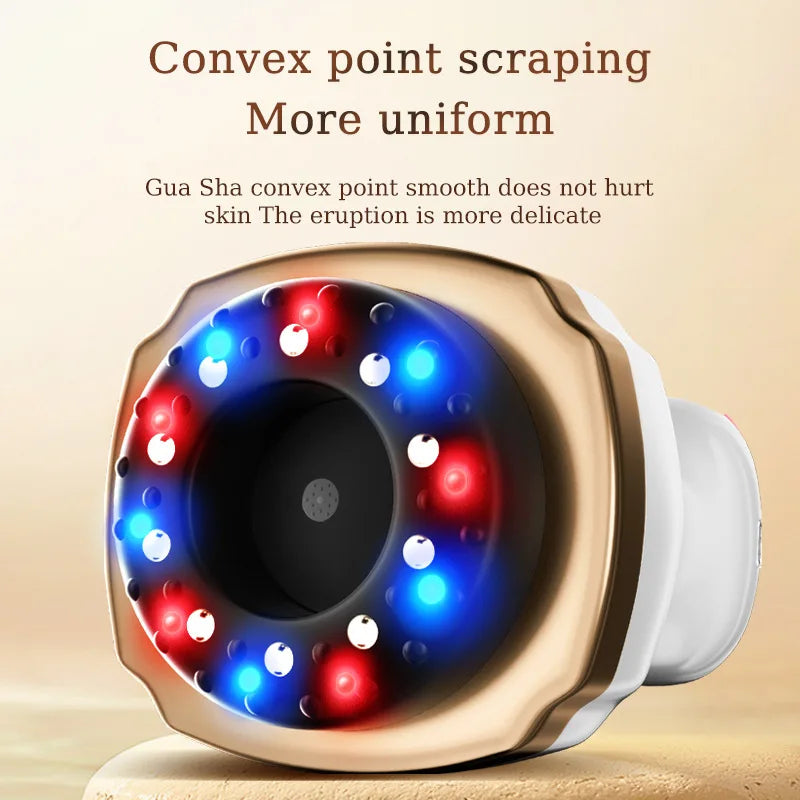 Electric Gua Sha Massager: Heated Cupping Therapy Tool for Home Spa Relaxation Treatment Tidesmit