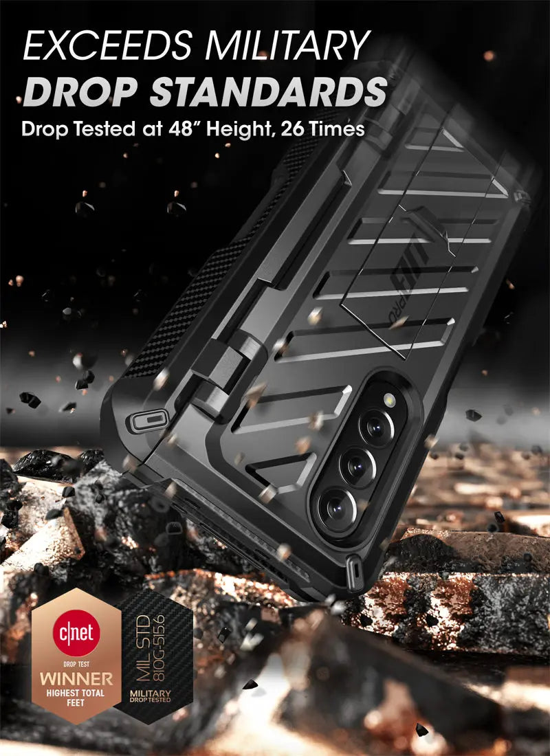 Samsung Galaxy Z Fold 4 Rugged Case - Dual Layer Shock-Absorbing Cover Tidesmit