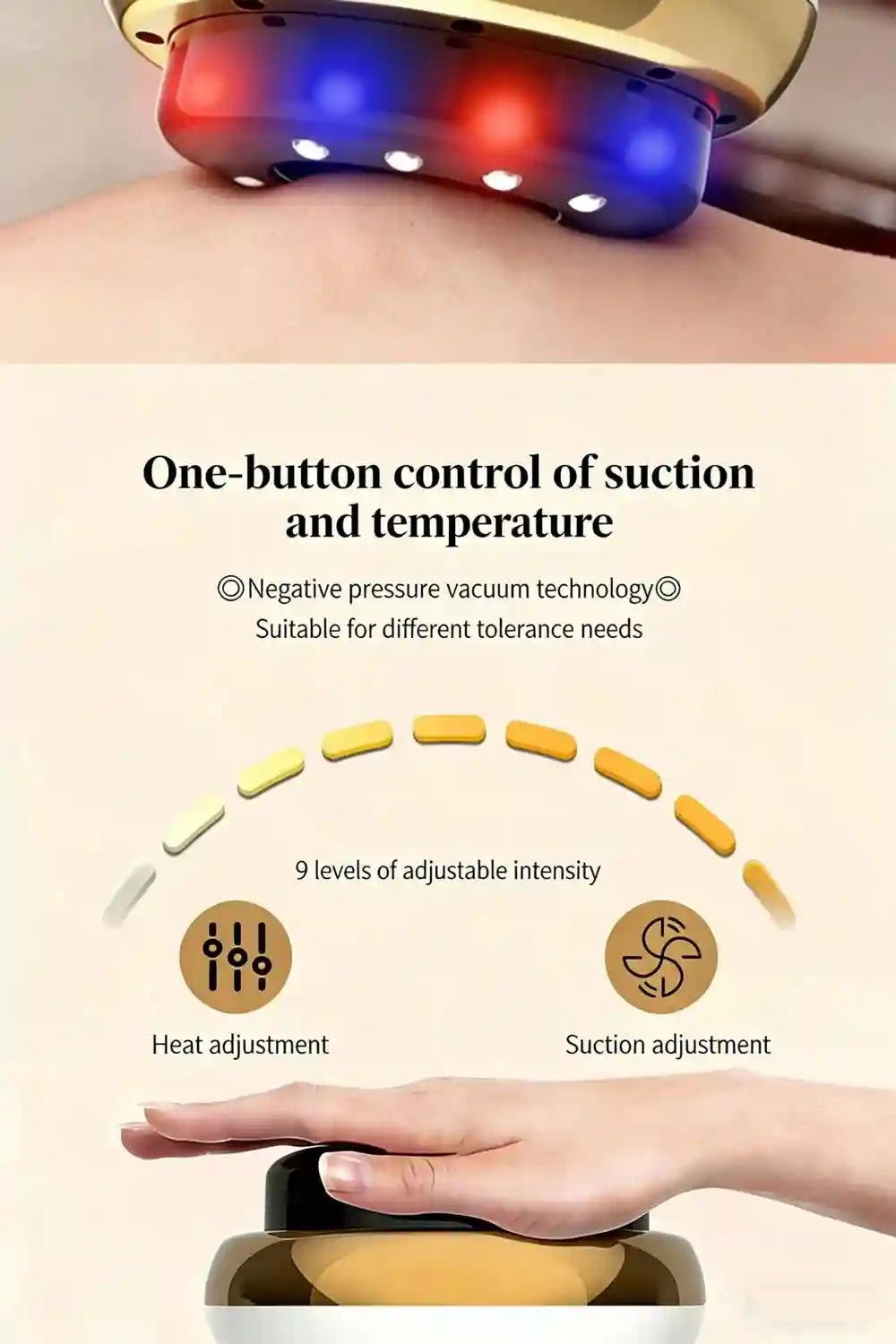 Electric Cupping Massager with Heat Therapy for Deep Tissue Relief Eye Massage Instrument Tidesmit
