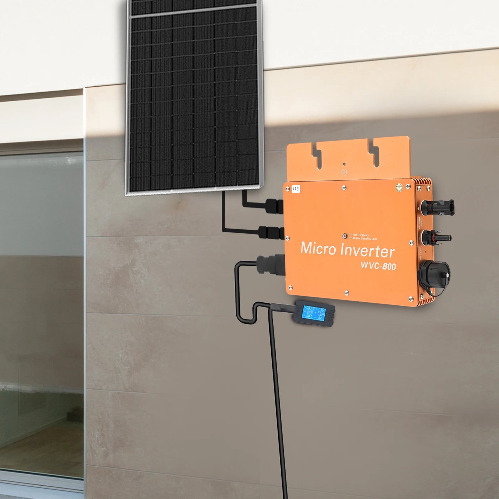 800W Solar Power Inverter, Solar Power Inverter with LCD Display, 32-bit DSP Full Digital SPWM Control, High Security