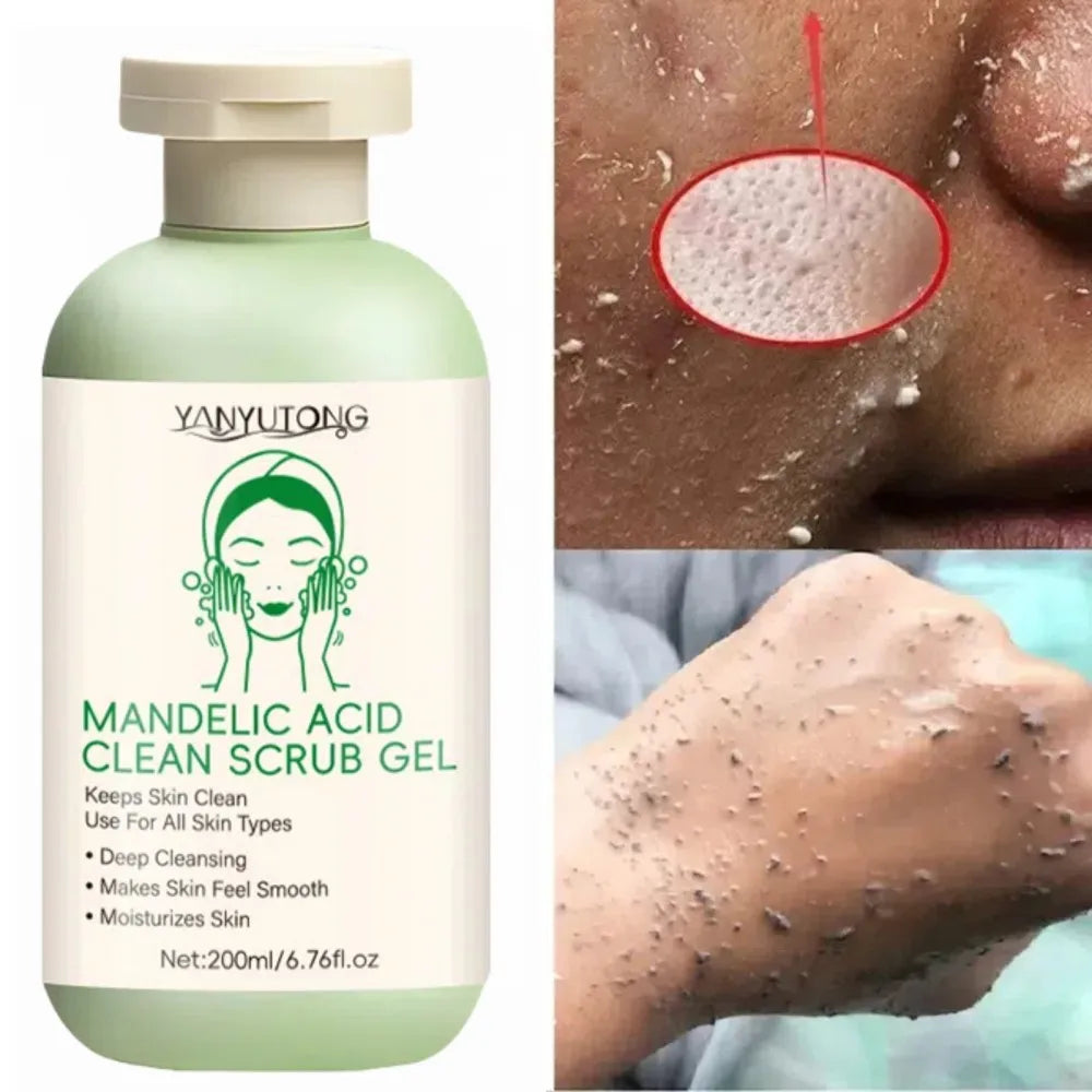 Exfoliating Facial Scrub | Aloe Vera Deep Pore Cleansing Gel Scrubs Treatments Tidesmit