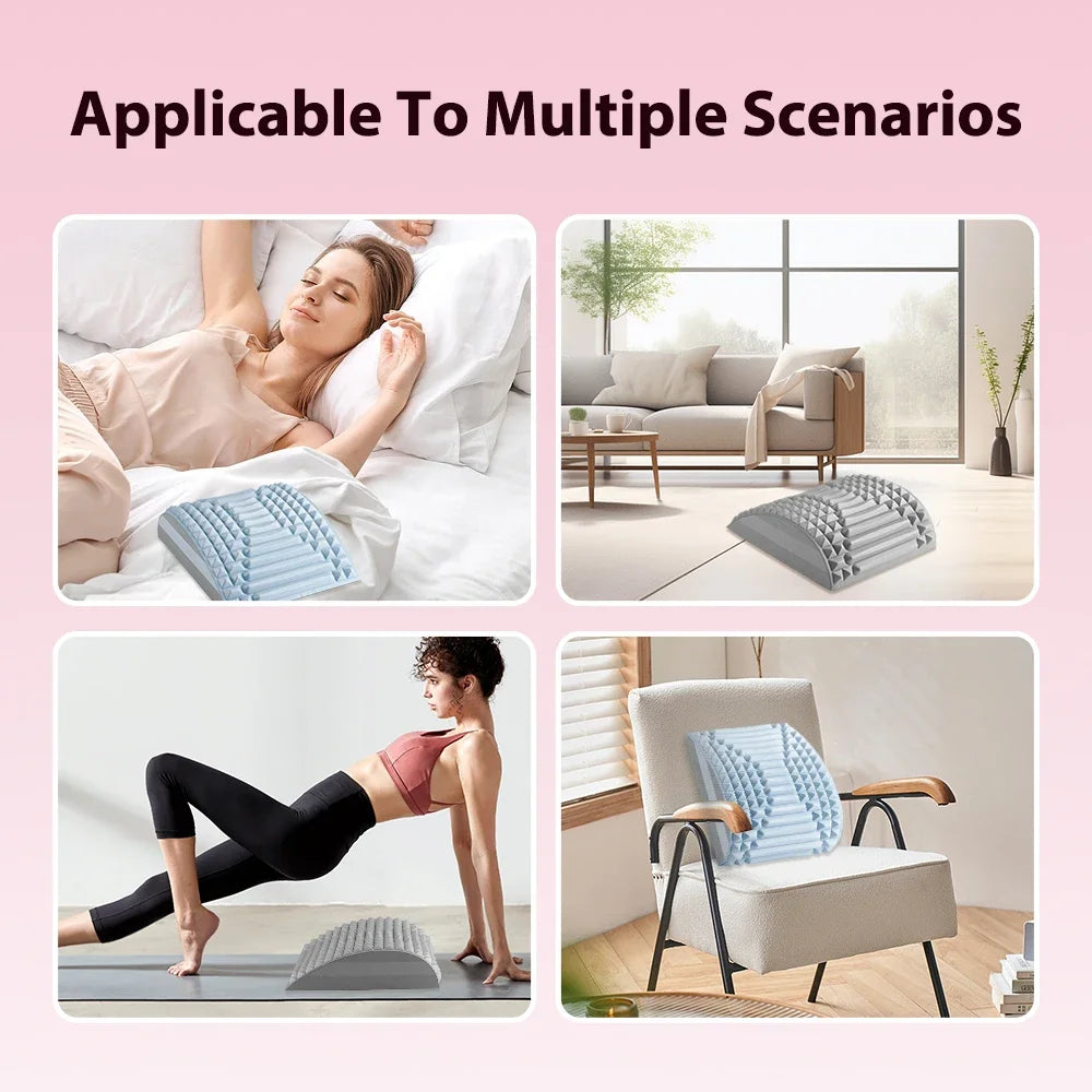 Back Stretcher for Herniated Disc Pain Relief and Lumbar Support Body Shaping Massage Equipment Tidesmit